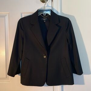 Talbots Petites Black Blazer Jacket - 6P